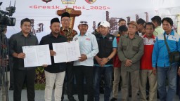 Isu Kesejahteraan Buruh Masih Mengemuka dalam May Day di Gresik