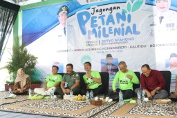 Jagongan Petani Milenial, Bupati Bojonegoro Dorong Wujudkan Kemandirian Ekonomi Pertanian