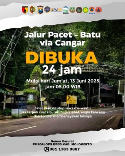 Gubernur Khofifah Pastikan Jalur Pacet-Cangar Aman Dibuka 24 Jam