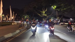 Ride the Night, Own the Moment, Komunitas Honda Ramaikan Nocturnity Riding di Malang