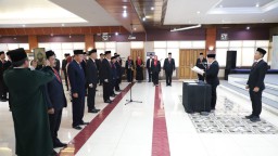 Kepala Kanwil BPN Jatim Lantik Pejabat Pengawas, Tekankan Tata Kelola Risiko dan Kepatuhan