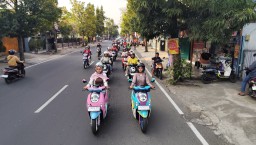Scoopy Velocreativity Blitar, Gaya Unik dan Kreativitas Warnai Rolling City Pecinta Skutik Fashionable