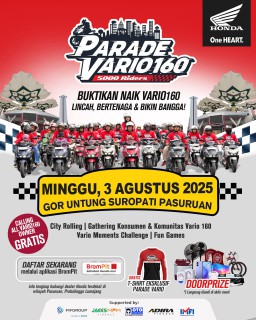 Parade Vario160 Hadir di Pasuruan, Ajak Bikers Seru-Seruan Rolling City