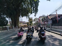 Rayakan Kemerdekaan, Komunitas Honda HPCI Gelar Konvoi Merdeka di Blitar