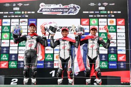 Pebalap Muda AHM Cetak Podium di Thailand Talent Cup, Bintang Sukma Nyaris Juara