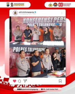 Peredaran Sabu 1,2 Kg Diungkap Polres Tulungagung