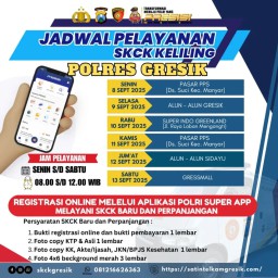 Layanan Pengurusan SKCK Keliling Polres Gresik Minggu Ini Kembali Digelar, Berikut Jadwalnya