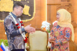 Gubernur Khofifah Terima Duta Besar Federasi Rusia, Jajaki Kerjasama Perkuat Pengembangan Sektor Maritim dan Pendidikan Jatim