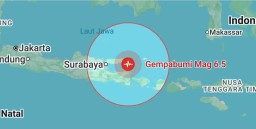 Gempa Berkekuatan 6,5 Magnitudo Terjadi di Perairan Sumenep