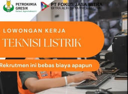 PT Fokus Jasa Mitra Buka Lowongan Supervisor Maintenance dan Teknisi Listrik di Gresik, Rekrutmen Gratis