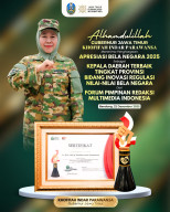 Gubernur Khofifah Raih Penghargaan Kepala Daerah Terbaik dari FPRMI, Bukti Komitmen Aksi Nyata Bela Negara