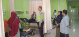 Kecelakaan Lalu Lintas di Jalan Raya Melirang Bungah Gresik, Satu Korban Alami Patah Tulang