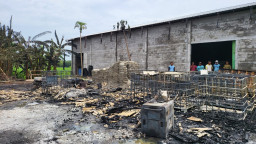 Polsek Balen dan Satreskrim Polres Bojonegoro Dalami Penyebab Kebakaran Gudang Solar PT Jaya Etika Beton