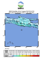 Jumat Dini Hari Jatim Selatan Diguncang Gempa Magnitudo 6,4 SR