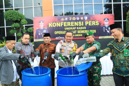 Polres Gresik Ungkap 78 Kasus dalam Operasi Pekat Semeru 2026, 85 Tersangka Diamankan