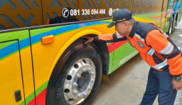 Terminal Arya Wiraraja Sumenep Perketat Pemeriksaan Bus Jelang Arus Mudik Lebaran 2026