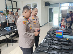Polda Jatim dan Polres Gresik Perketat Pengawasan, Senjata Api Anggota Diperiksa Menyeluruh