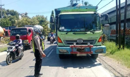 Sopir Truk Diamankan Satlantas Polresta Sidoarjo Usai Menewaskan Pengendara Motor