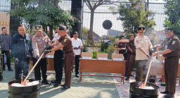 Sabu 1,3 Kg hingga Sajam Dimusnahkan Kejari Bangil, Pasuruan Masih Darurat Narkoba