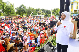 Khofifah Undang Warga Jatim Meriahkan Tahun Baru Islam Lewat Jalan Sehat di Al Akbar