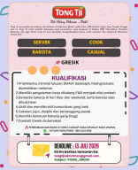 Tong Ji Buka Lowongan Kerja untuk Gerai Baru di Gresik, Simak Posisi dan Persyaratannya