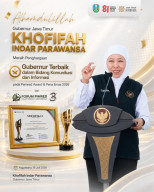 Gubernur Khofifah Raih Penghargaan Pimred Award 2026 Kategori Komunikasi dan Informasi Publik