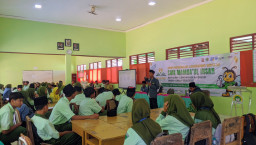 PAC IPNU-IPPNU Ujungpangkah Dampingi MPLS di 13 Sekolah dan Madrasah, Tanamkan Karakter Pelajar Berbasis Aswaja