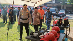 Polres Jombang Siagakan Personel dan Peralatan Hadapi Ancaman Kekeringan serta Karhutla