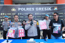 Polres Gresik Sita 81,46 Gram Sabu dari Kurir di Menganti
