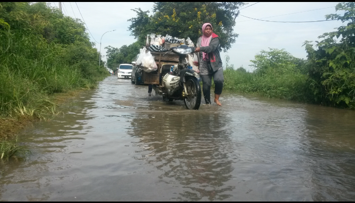 Beberapa Jalan di Gresik Terkepung Banjir