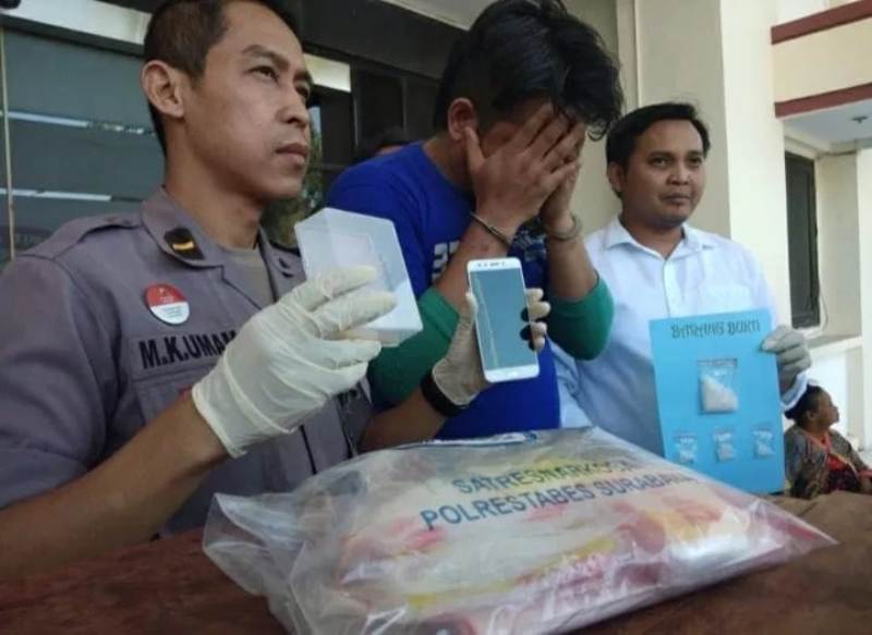Simpan Sabu, Penghuni Kos di Jalan Pahlawan Gresik Diciduk