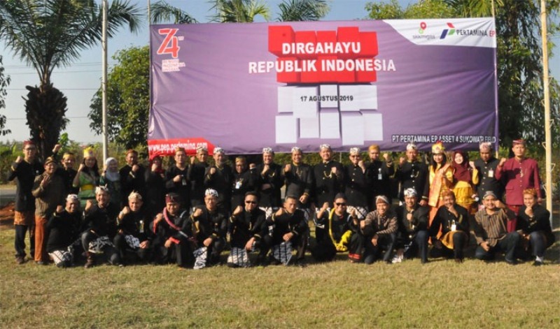 HUT RI, SKK Migas dan Pertamina EP Asset 4 Gelar Upacara