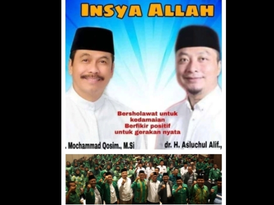 Qosim dan Alif Kirim Sinyal Duet di Pilbup Gresik