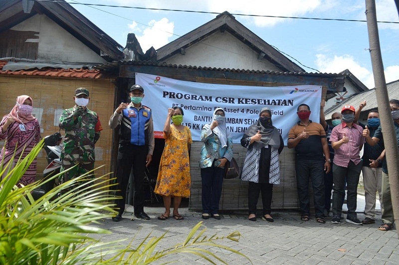 Tingkatkan Kebersihan, Pertamina EP Asset 4 Field Poleng Bantu Warga Kelurahan Jemur Wonosari