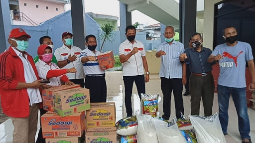 PBVSI Bantu Sembako Untuk Warga Terdampak Covid-19