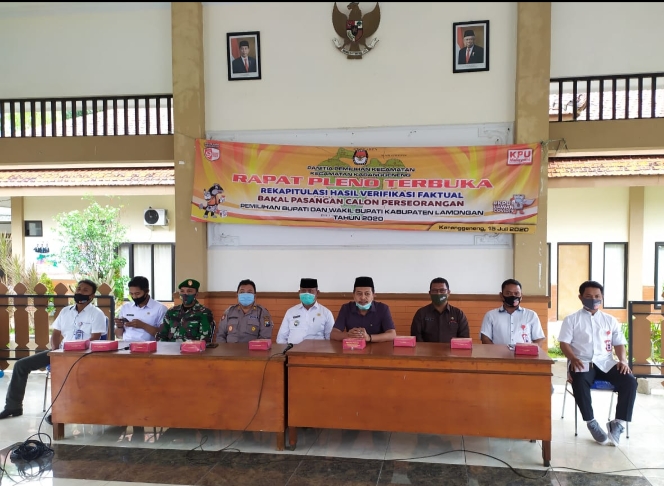 Verfak Syarat Dukungan Bakal Calon Perseorangan Pilbup Lamongan Berakhir, KPU : Masih Rekapitulasi di Kecamatan