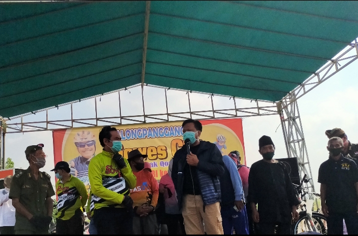 Gowes Bareng Pak Qosim, Peserta Diajak Tingkatkan Kesadaran Hidup Sehat dan Patuhi Protokol Kesehatan
