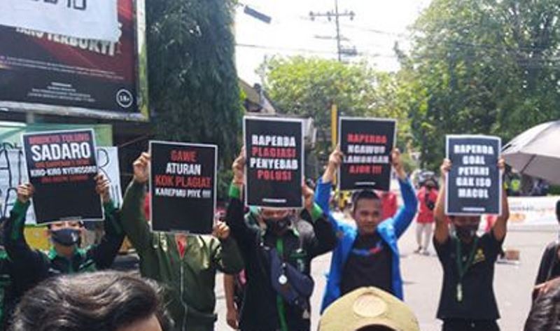 Mahasiswa Tolak Pembahasan Ranperda RTRW