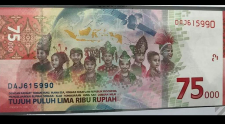 Bank Indonesia Resmi Luncurkan Uang Pecahan 75 Ribu Dan Bisa Dipakai Jual-Beli