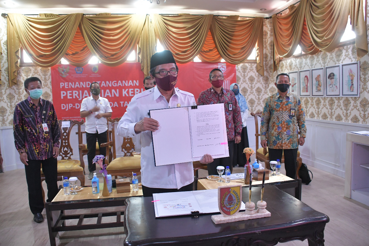 Wabup Jember Teken Kerja Sama Optimalisasi Pemungutan Pajak