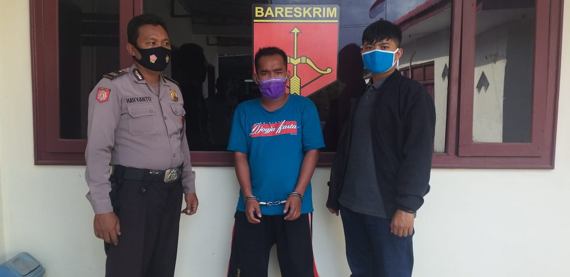 Dua Budak Sabu Ujung Pangkah Pangling dengan Wajah Pak Polisi