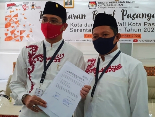 Paslon Teno-Asjari Daftar di Hari Pertama, Parpol Pendukung Ikut Antarkan ke KPU