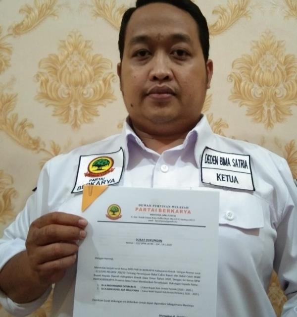 Partai Berkarya Gresik Berikan Dukungan ke Qosim Alif