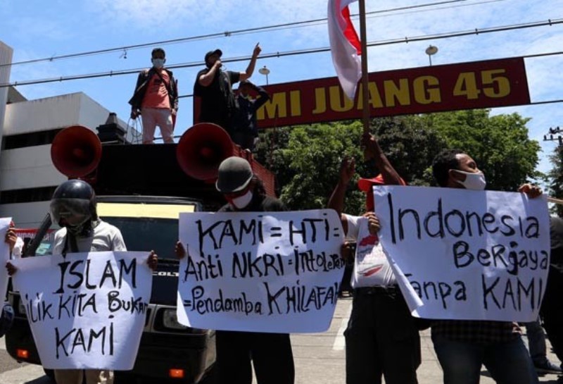 Dihadang Massa KITA, Aktifis KAMI Batal Gelar Deklarasi di Gedung Juang 45