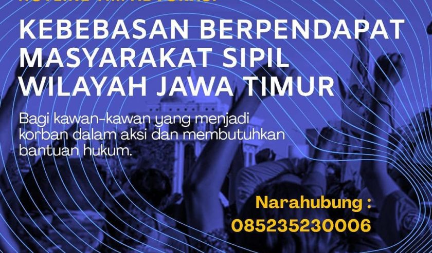 LBH dan KontraS Surabaya Bentuk Tim Advokasi Demonstran Tolak Omnibus Law