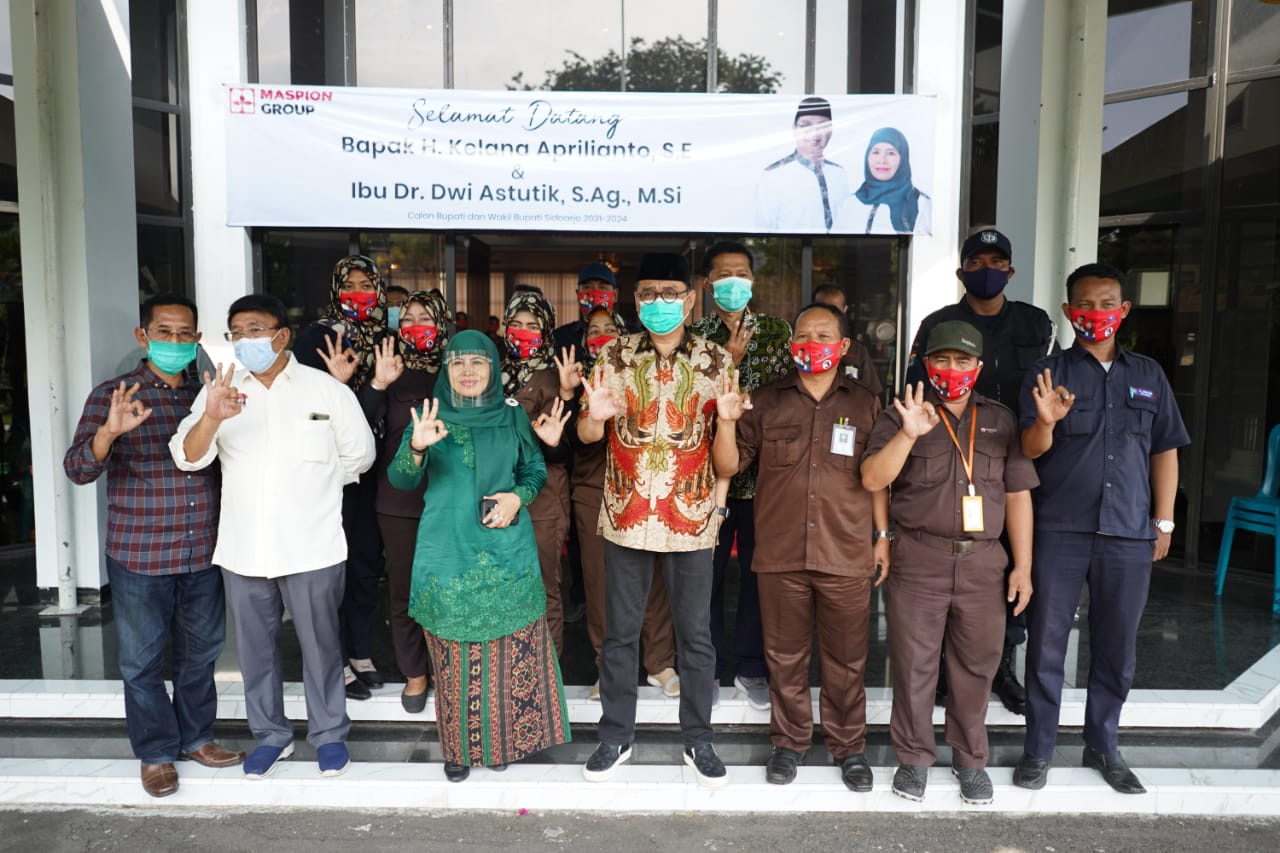 Dihadapan Pimpinan dan  Karyawan PT. Maspion, Kelana Aprilianto Berkomitmen Membawa Sidoarjo Makmur dan Damai