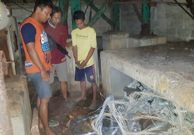 Gulung Kabel Pabrik Kertas Leces, Pemuda Ini Digulung Polisi