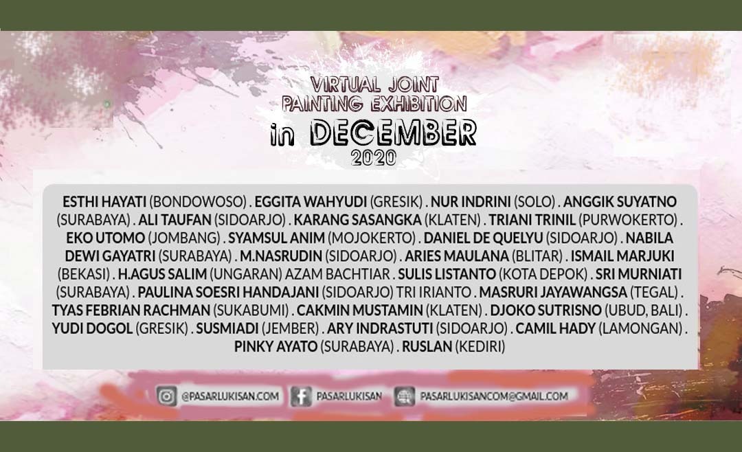 Pameran Virtual Bulan Desember dari 30 Perupa untuk Indonesia