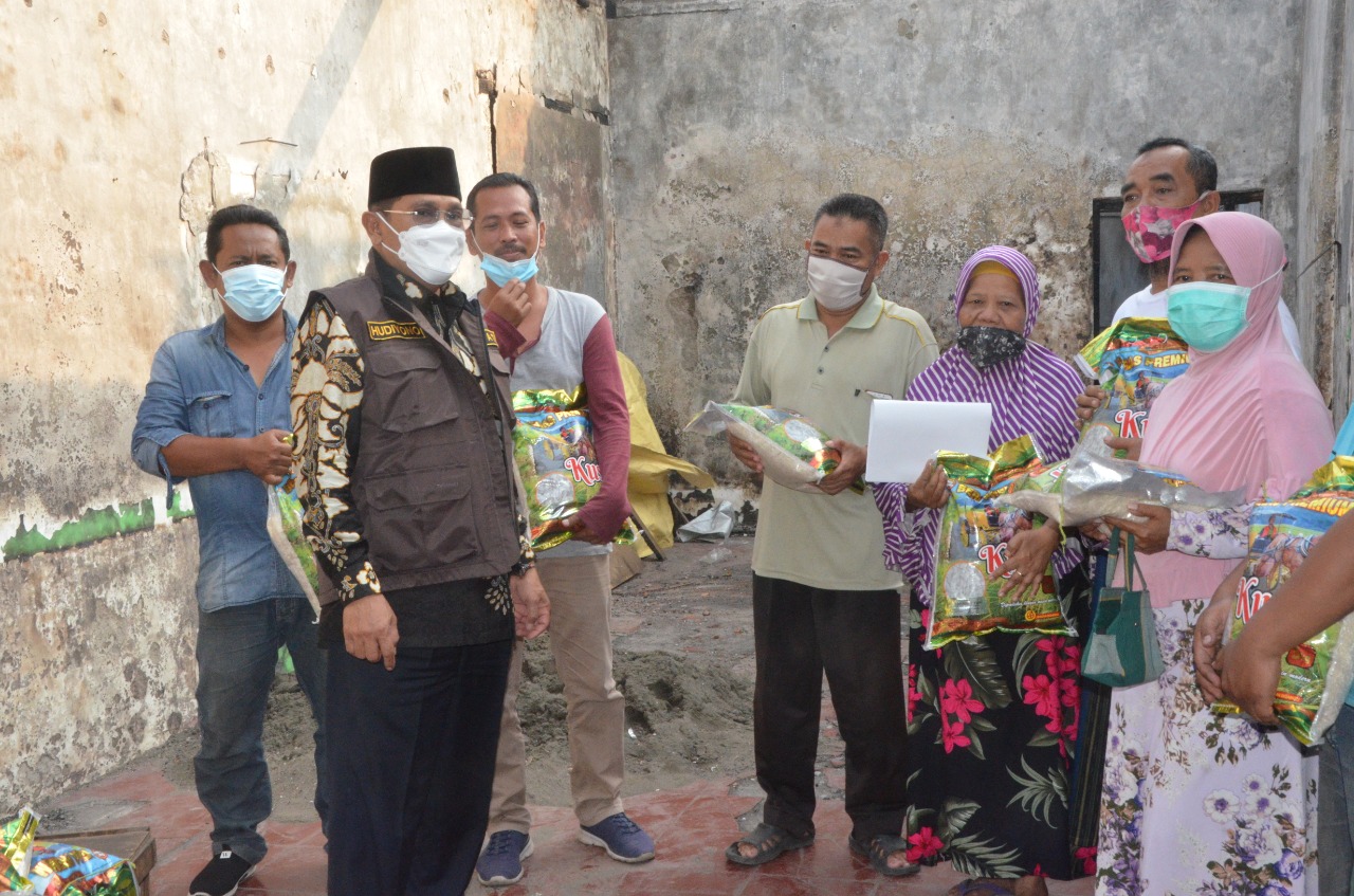 Korban Kebakaran Desa Sarirogo Sidoarjo Disambangi Pj Bupati