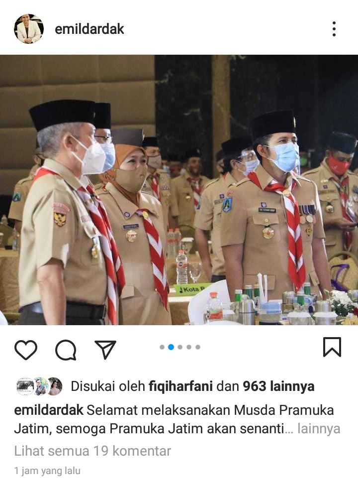 Digadang  Gus Ipul, Wagub Emil Izin Tidak Berpartisipasi di Musda Kwarda Jatim